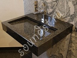 Мойка столешница из искусственного камня для ванной комнаты по эксклюзивному дизайну