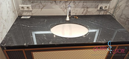 Столешница для ванной из искусственного камня Grandex M-714 Concrete Float