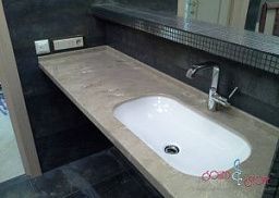 Прямая столешница для ванной комнаты Grandex M-702 River Bed